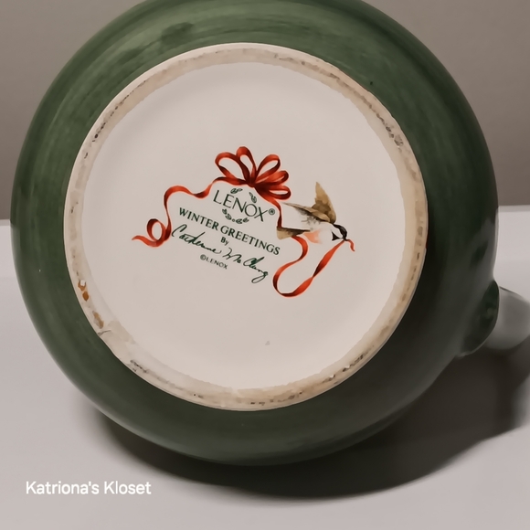 Lenox Winter Greetings Earthenware Pitcher - Picture 8 of 11